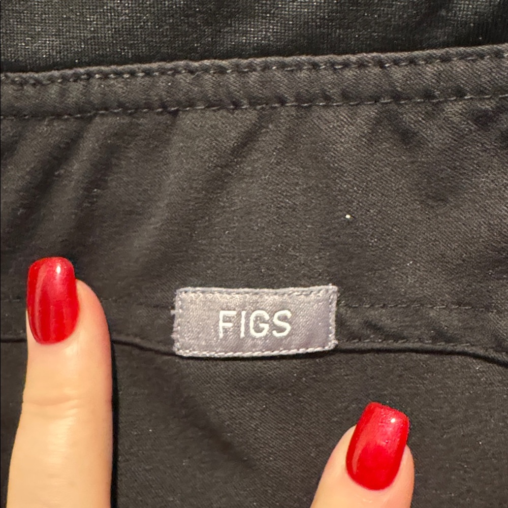 Figs Black Drawstring Scrub Pants - image 3